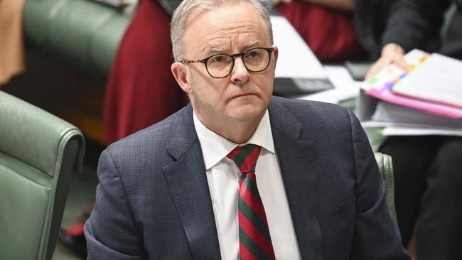 Anthony Albanese during Question Time. Picture: Martin Ollman/NewsWire