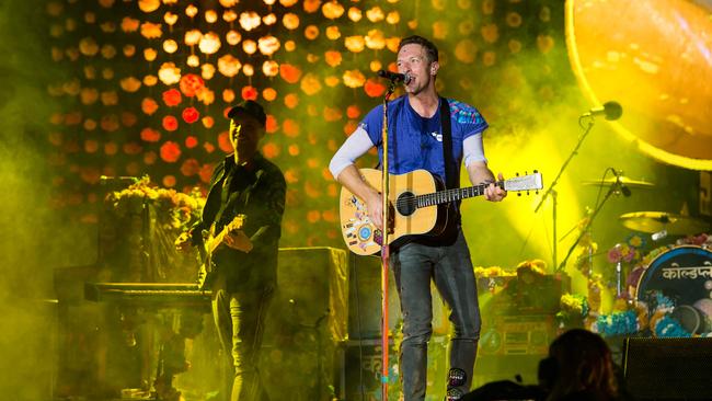 Chris Martin of Coldplay performs in 2016. Picture: Getty Images