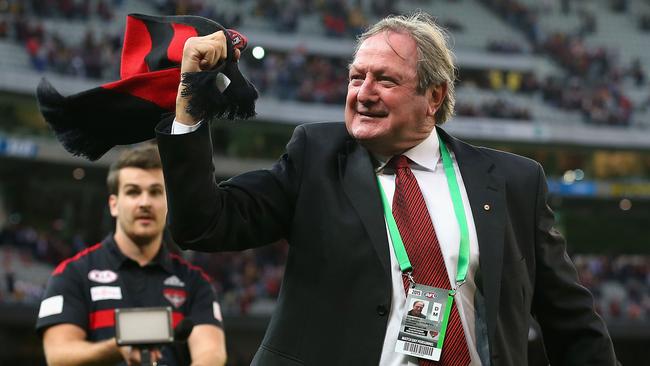 Kevin Sheedy celebrating an Essendon victory. Picture: Getty