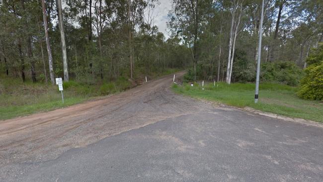 Where the bitumen ends and the track starts.