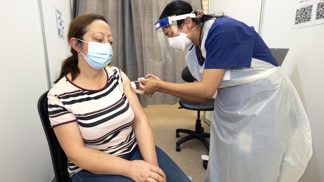 Victorians are now eligible to receive their booster Covid shots. Picture: David Geraghty