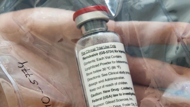 A vial of Remdesivir. Picture: AFP