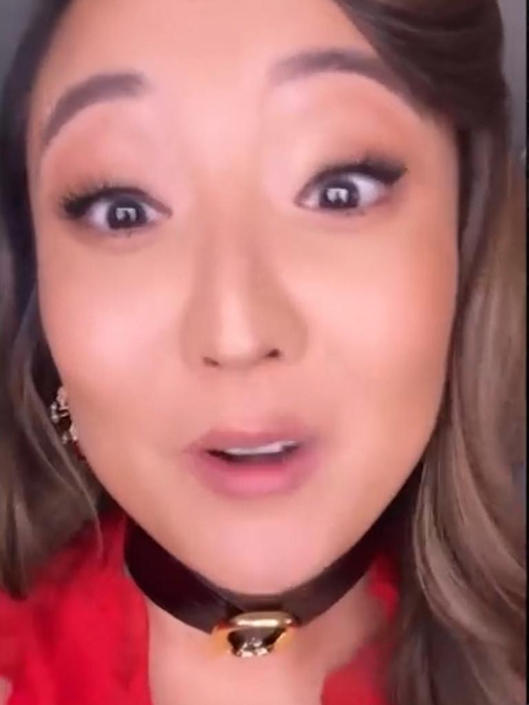 Netflix star Ashley Park filmed herself laughing about the new Pope on Instagram.