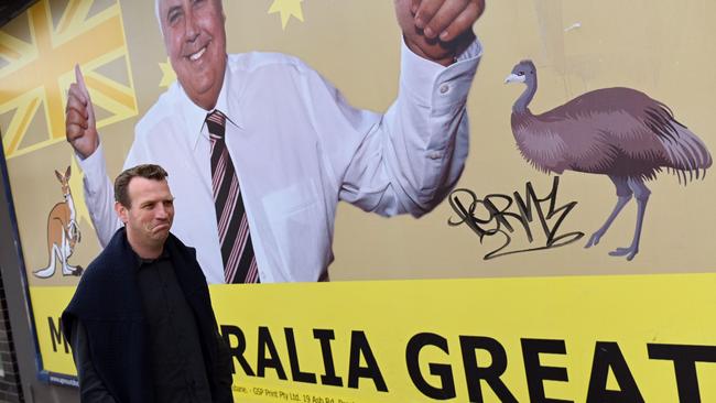 Clive Palmer is estimated to have spent up to $60m on his unsuccessful ferderal election campaign. Picture: AFP