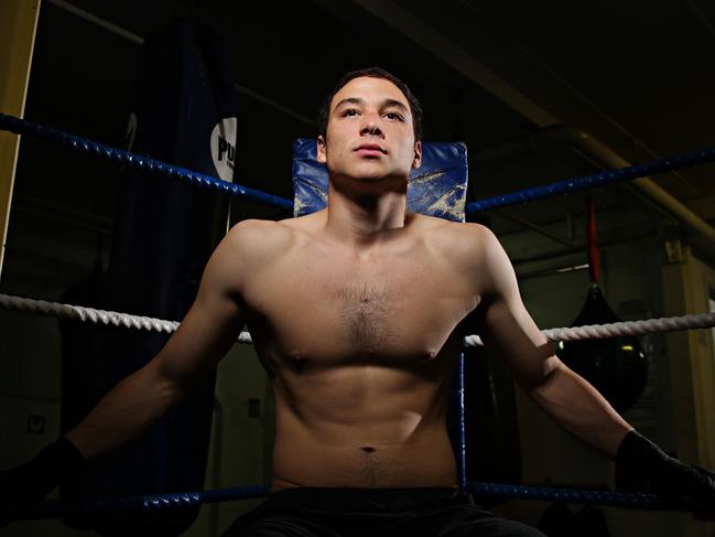 13/7/ 17  Boxer Mateo Tapia at Manly Fight Gym. Adam Yip/ Manly Daily