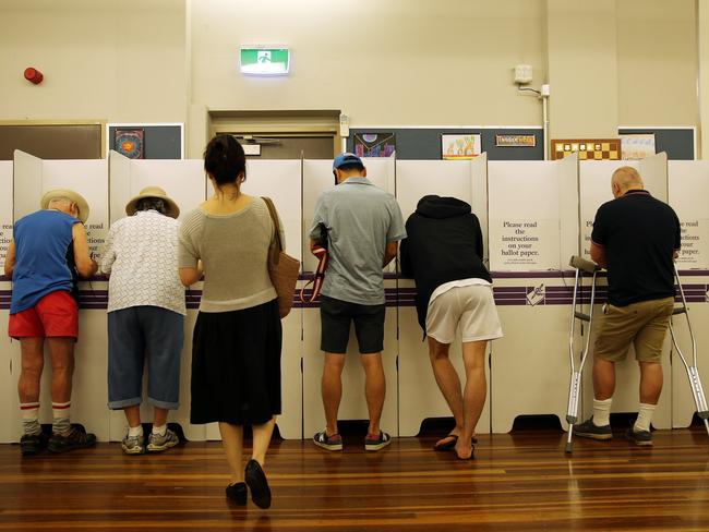 The polling booths for the Bennelong by-election have now closed. Picture: Tim Hunter.