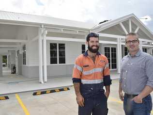 Damian Mills (left) and Alex McMahon The Summer House nears completion at Seachange Toowoomba, over 50s living. Hampton Street. Pradella Property Ventures . Harristown. October 2018. Picture: Bev Lacey