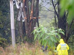 Mr Braund, 71, was flying his blue and white Cessna 172 Skyhawk from Heck Field at Jacob's Well on the Gold Coast this morning en route to Ballina airport when the plane crashed into dense bushland at Brooklet. Picture: Marc Stapelberg