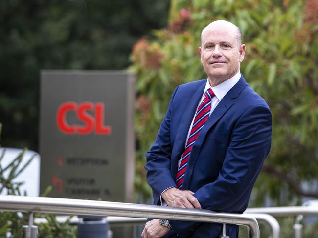 16/02/2022 CSL CEO Paul Perreault ahead of delivering the company's financial results. . Aaron Francis/The Australian