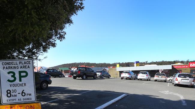 Condell Place carpark in North Hobart. Picture: CHRIS KIDD