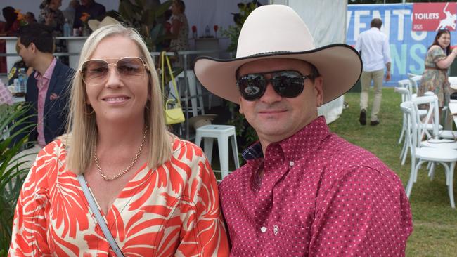 Terri Ann and Glen at the Rockhampton Jaguar Land Rover Pop-Up Polo on June 3, 2023. Picture: Aden Stokes