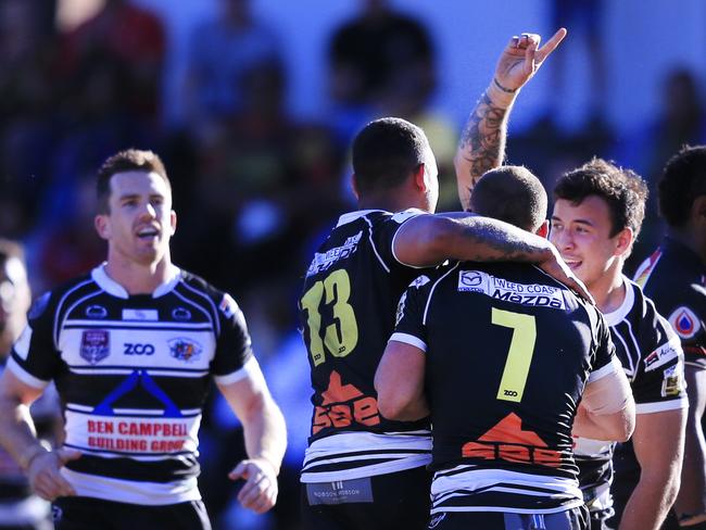 Tweed Heads Seagulls (Tweed Heads Seagulls) - Photo SMPIMAGES.COM / NEWSCORP AUS - Action from the 2018 Queensland Rugby League (QRL) Intrust Super Cup Premiership Round 22 clash between the Tweed Heads Seagulls v PNG Hunters played at Piggabeen Stadium, West Tweed.