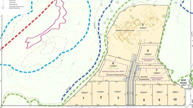 Earlier plans for the Kewarra St property when the land was owned by Alex Sekler. Picture: Supplied