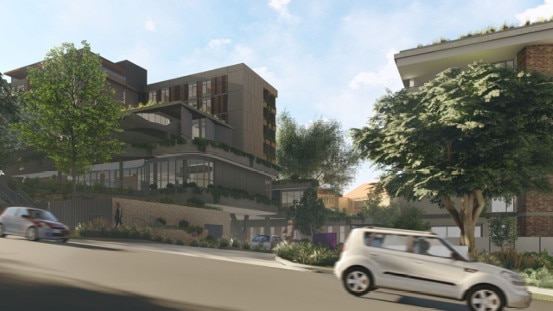 An artist’s impression of the River Rd complex.