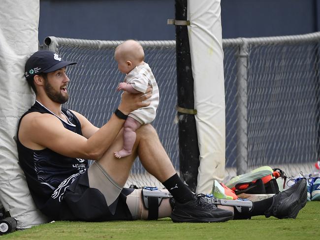 Nic Newman and daughter Audrey. Picture: Andrew Batsch