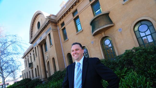 Paul Deb, sacked Burnside CEO outside the council chambers.