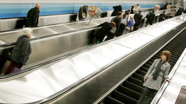 Parliament station has Melbourne's longest escalators.