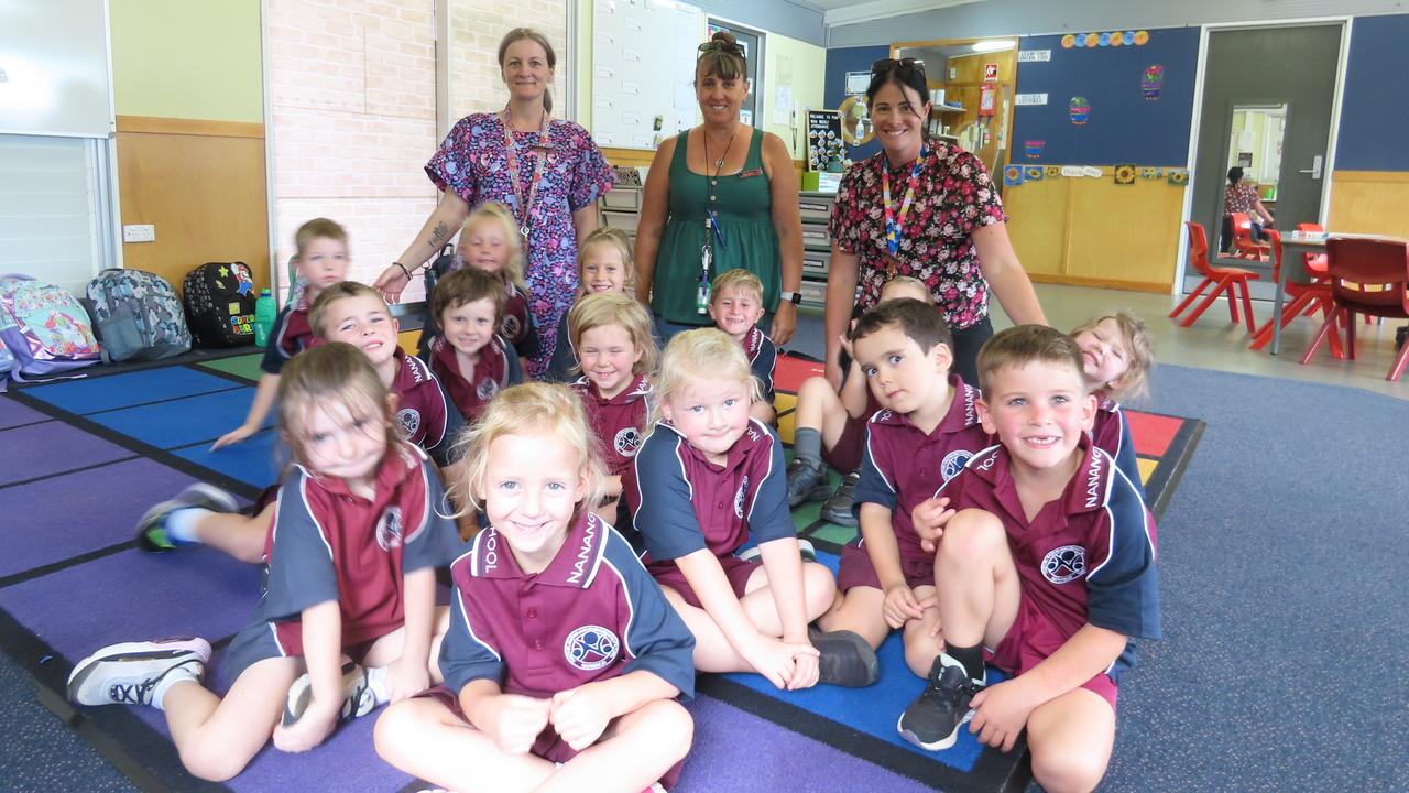 Prep SM on their first day at Nanango State School.