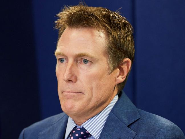 Australia's attorney general Christian Porter speaks during a press conference in Perth on March 3, 2021, after he outed himself as the unnamed cabinet minister accused of raping a 16-year-old girl. (Photo by Stefan Gosatti / AFP)