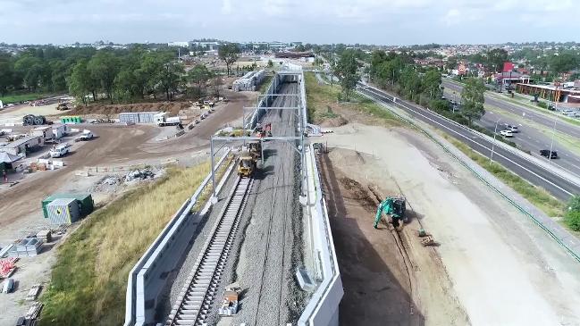 Sydney Metro Northwest rail track laid