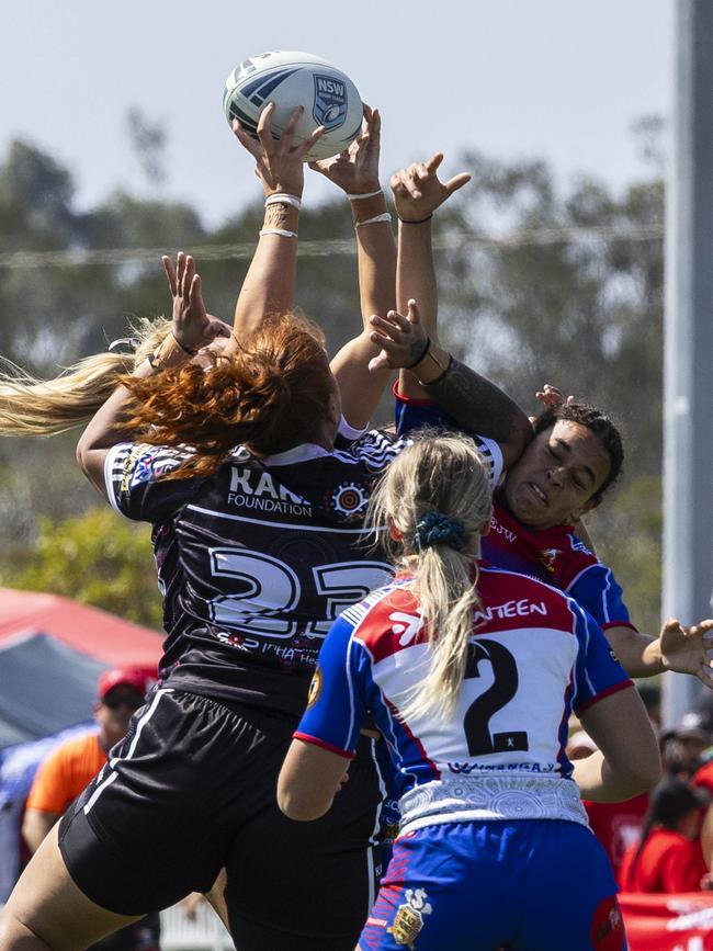 Women's Koori Knockout grand final, Redfern All Blacks vs Newcastle Yowies. Picture: Andrea Francolini