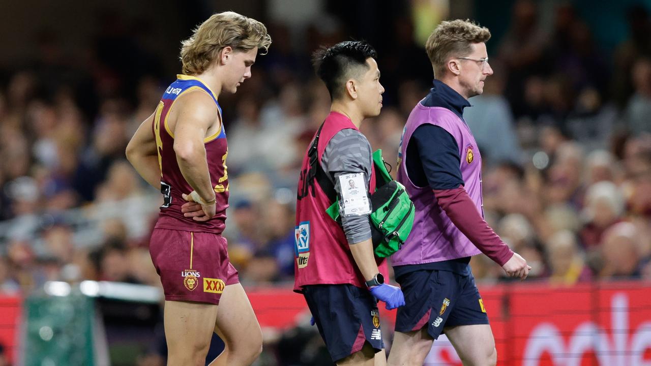 Ashcroft got to his feet and walked off the Gabba.