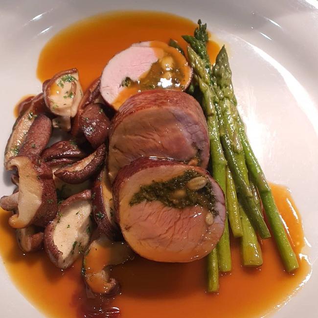 A porchetta style pork fillet dish is one of the latest additions to the menu at La Cache à Vin.