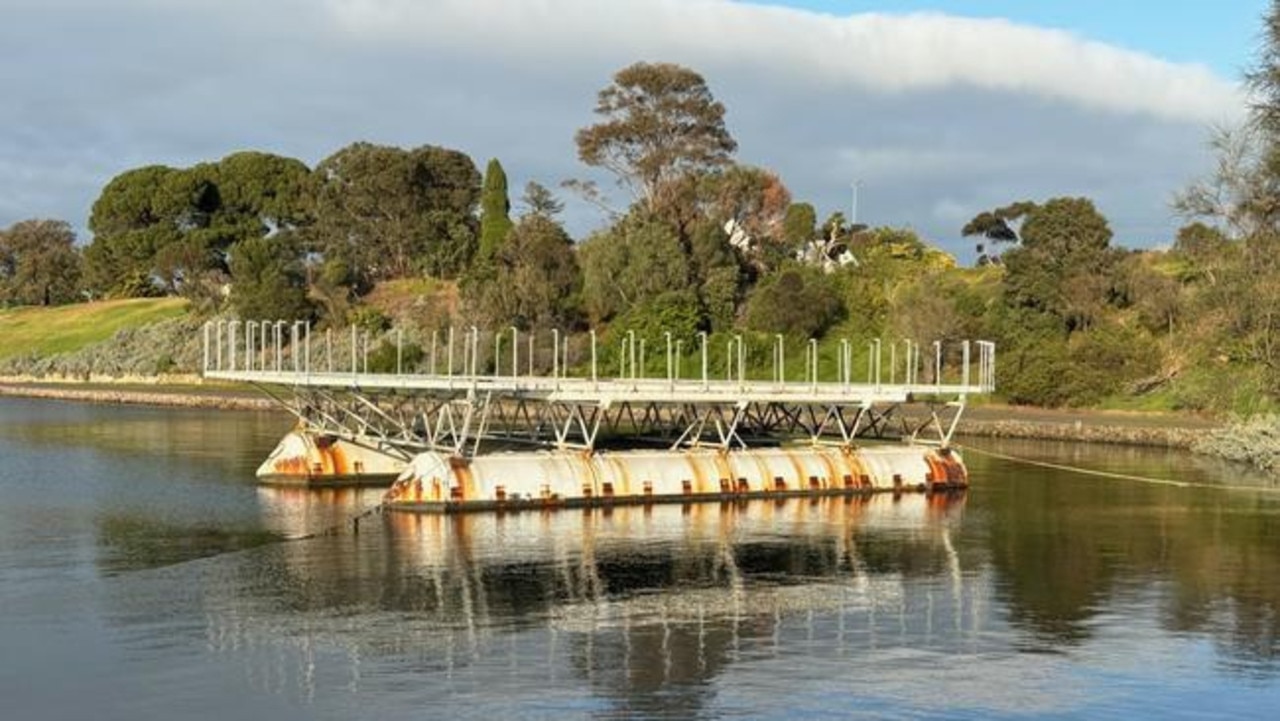 Helipad floating Corio Bay