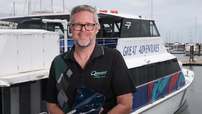 Quicksilver Managing Director Tony Baker with his outstanding contribution tourism award. PICTURE: ANNA ROGERS