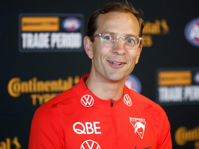 Charlie Gardiner was Longmire’s right-hand man during his time as general manager of the Swans’ football program. Picture: Michael Willson/AFL Photos via Getty Images