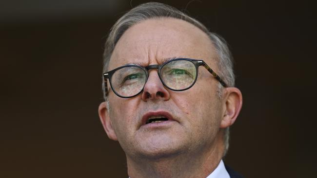 Prime Minister Anthony Albanese says Morrison owes the nation an apology. Picture: NCA NewsWire/Martin Ollman