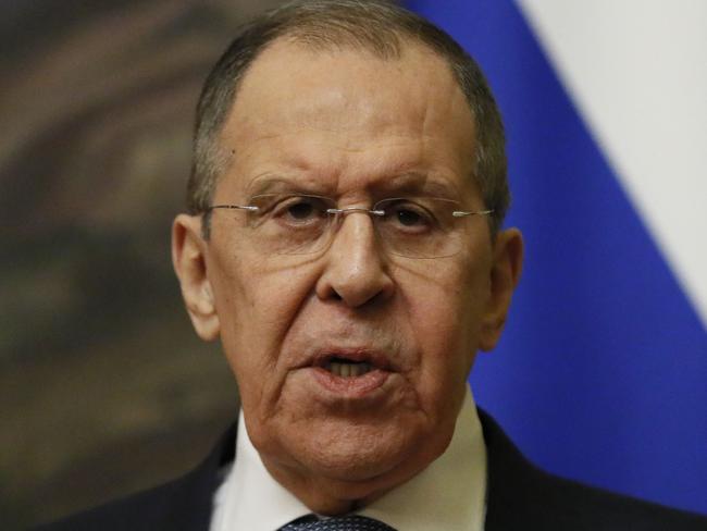 Russian Foreign Minister Sergei Lavrov. Picture Yuri Kochetkov/POOL/AFP