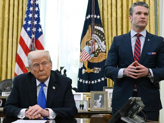 US President Donald Trump Secretary of Defence Pete Hegseth have both criticised The Atlantic in the wake of the breach. Picture: AFP