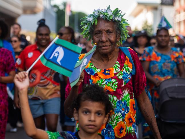 NAIDOC march, 2024. The theme this year is 'Keep the fire burning: Blak, loud and proud'. Picture: Pema Tamang Pakhrin