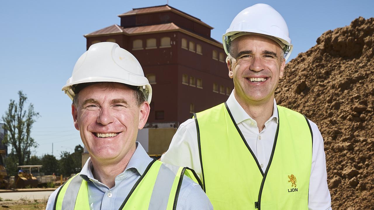 Planning Minister Nick Champion with Premier Peter Malinauskas. Picture: Matt Loxton