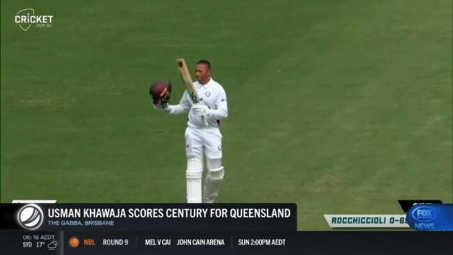 Khawaja blasts ton for Queensland