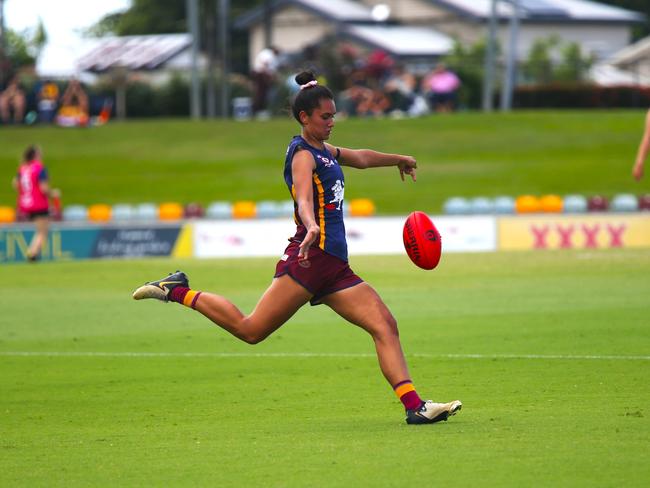 Pictured: Lions midfielder Jess Fatnowna. Photo: Gyan-Reece Rocha