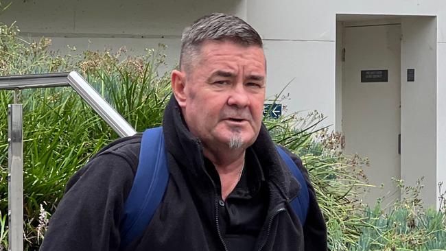 South coast masseur Mark Anthony Horsfall leaving Wollongong District Court on Thursday February 9 2023. Picture: Dylan Arvela