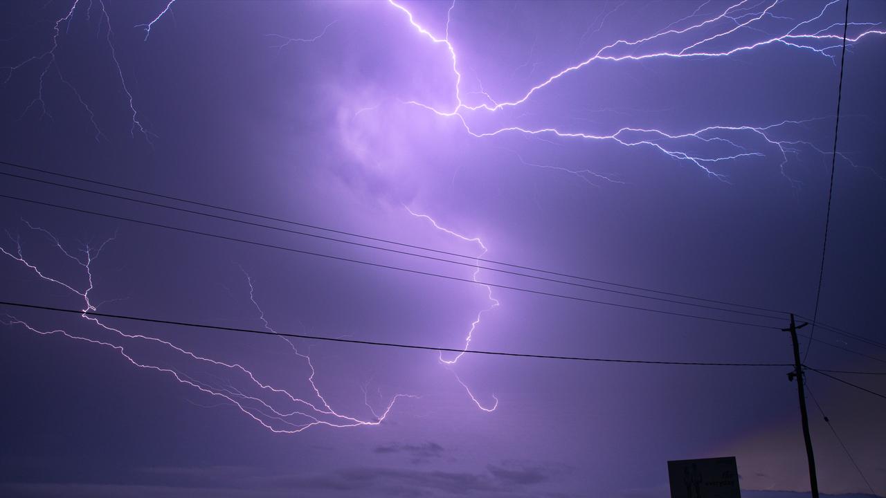 Photographer and Mackay resident Marty Strecker took these amazing shots of the lightning over the city last night. Images by Marty Strecker. MUST CREDIT