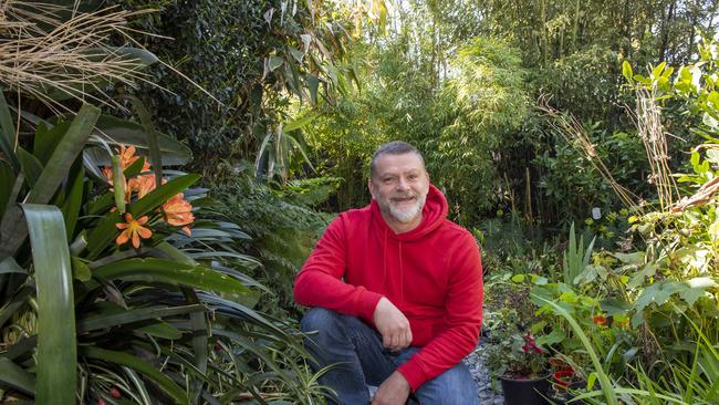 Nick Pettitt has entered his own garden into the Kensington Garden Festival. Picture: Andy Brownbill