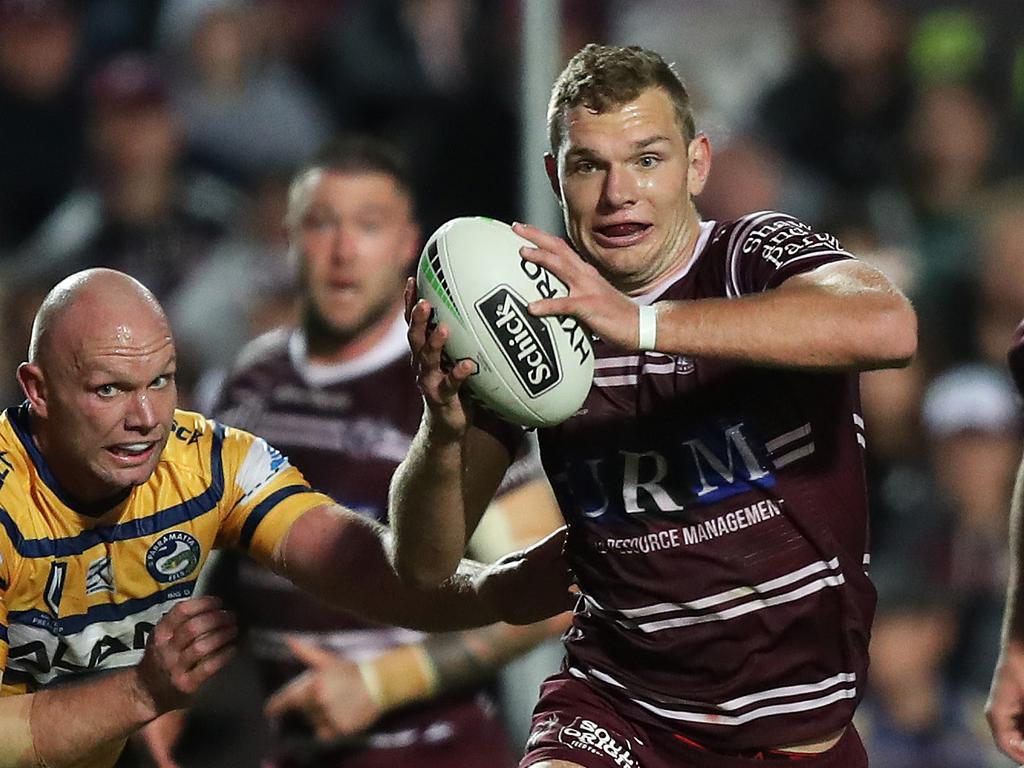 Manly's Tom Trbojevic has the talent to transcend a tough draw to start 2020. Picture: Brett Costello