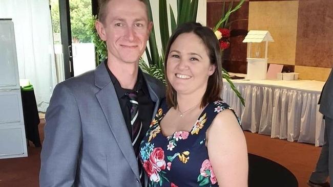 07/05/2023 Clint Allen (left) was out with wife Bek (right) celebrating her birthday when he tragically died of stab wounds.   source: Facebook