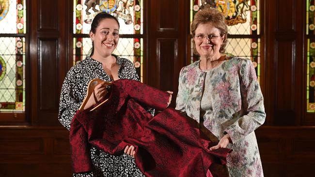 Cristina Tridente’s couture+love+madness clients have included Governor of South Australia Frances Adamson. Picture: Keryn Stevens