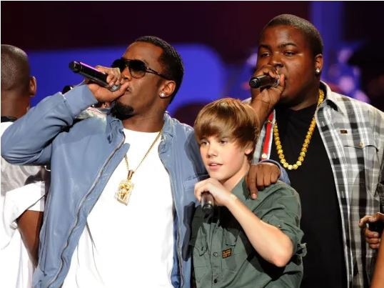 Diddy with a young Justin Bieber. Picture: Getty Images