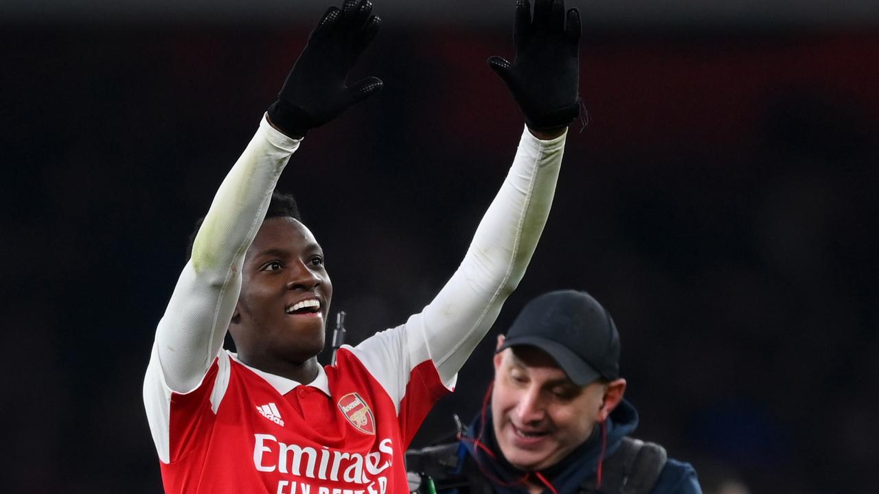 Eddie Nketiah has emerged as a surprise hero for the Gunners. (Photo by Shaun Botterill/Getty Images)
