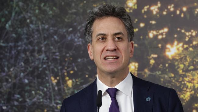 UK Secretary of State for Energy Security and Net Zero Ed Miliband. Picture: Getty Images
