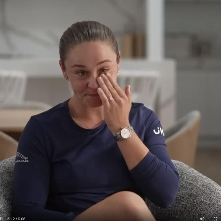 Time to tell her own story … Ash Barty announced her retirement from tennis in a video interview.