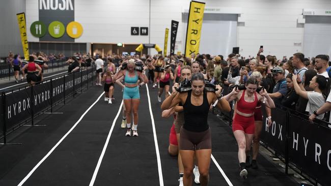 10000 athletes put their fitness to the test in a massive Hyrox competition this weekend (14-15 Dec) at Melbourne Exhibition and Convention Centre. Picture Valeriu Campan