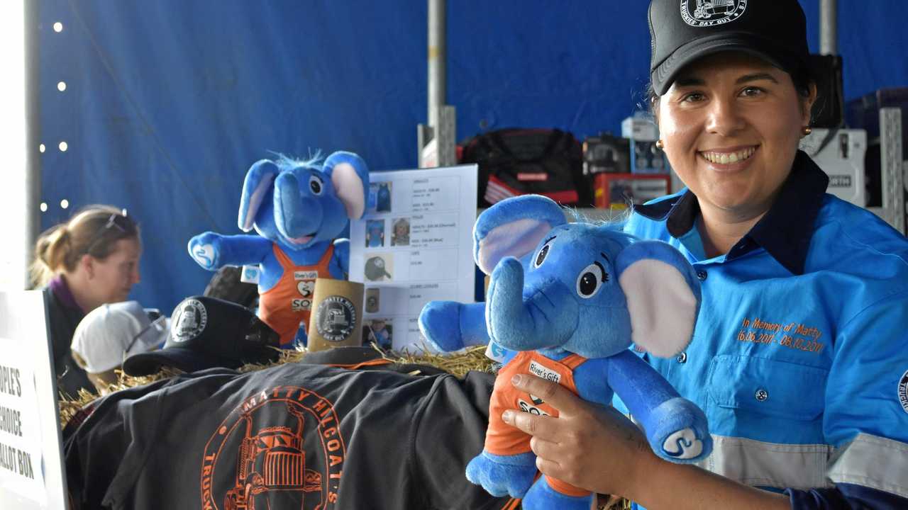 Nadia Gillies was among volunteers selling all the "Matty's Day Out" merchandise, raising money for the fight against SIDS. Picture: Arthur Gorrie