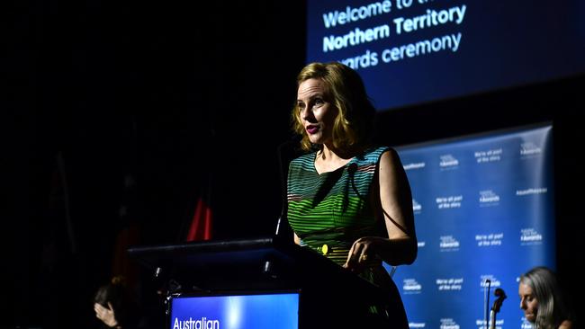 ABC Radio Darwin host Jo Laverty at the 2024 NT Australian of the Year Awards at the Darwin Convention Centre on Monday, November 6.